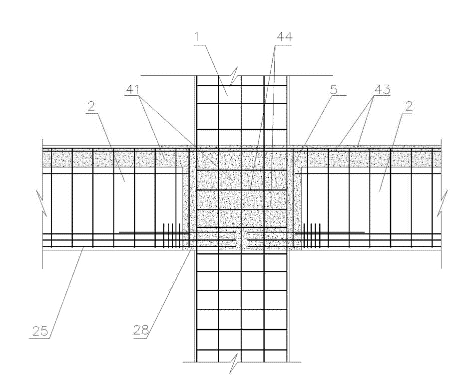 Pre-tensioning prestressed composite beam structural system and construction method thereof