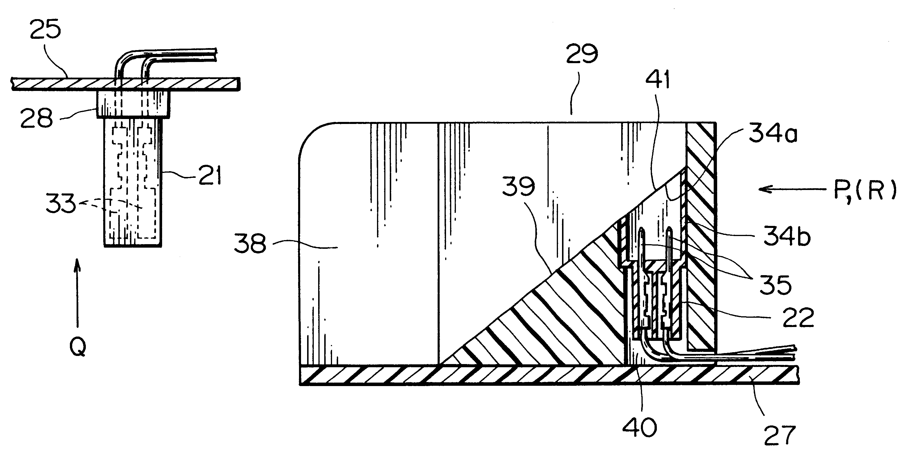 Connector connecting structure