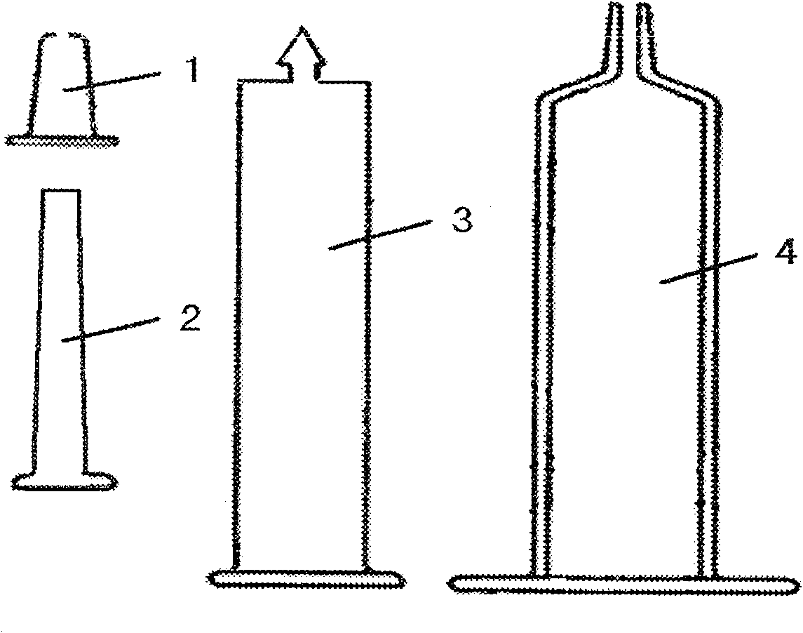 Degradation type disposable syringe and method of producing the same