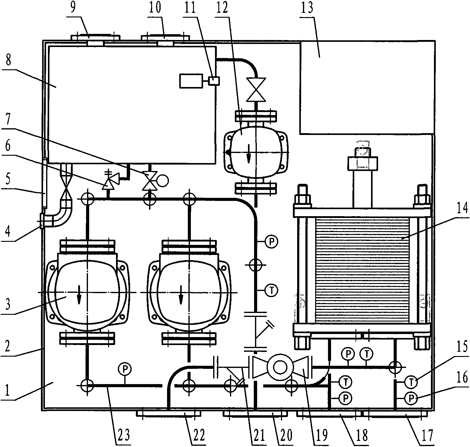 Intelligent box type heat-exchange equipment