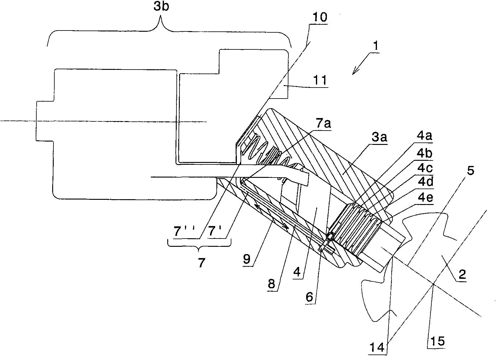 Device for locking an essential component of a motor vehicle