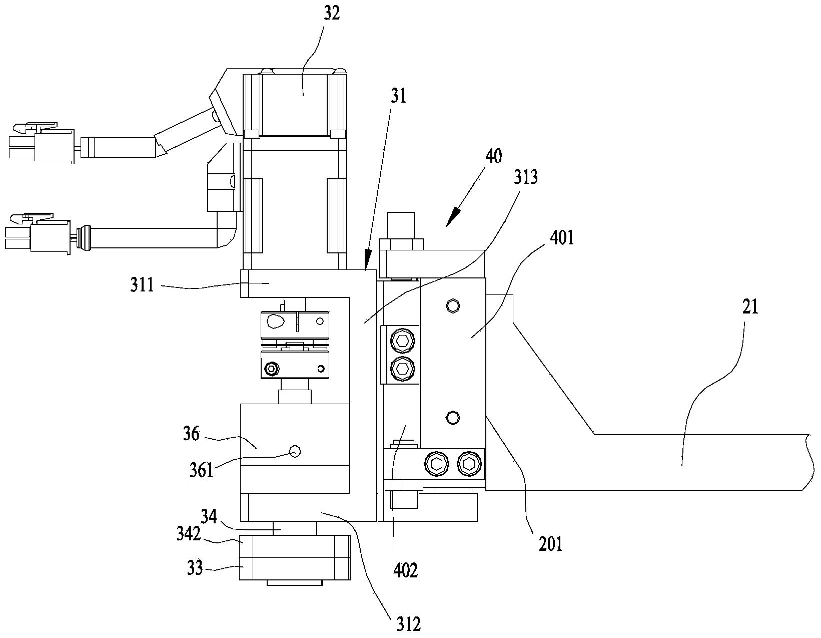 Reinforcing laminating device for flexible printed circuit board