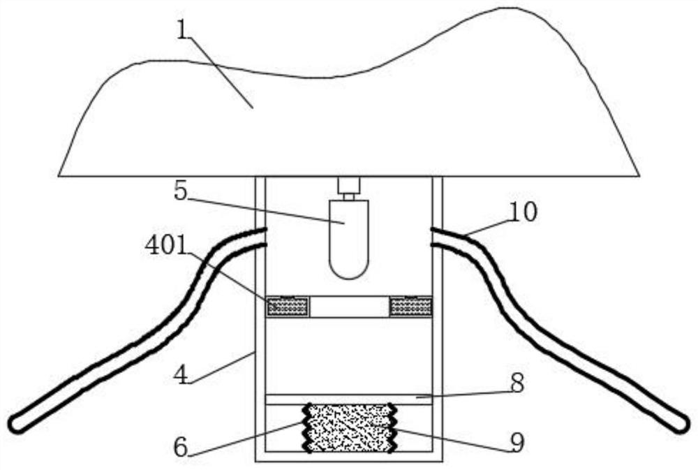 A LED four-color light lamp based on white light compensation technology