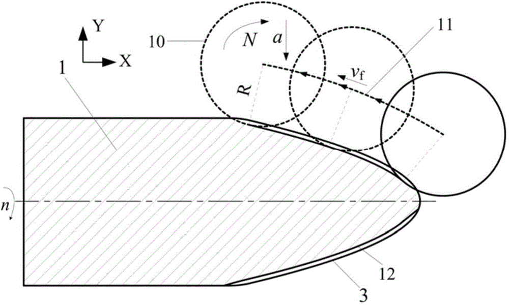 Flying body with curved-surface micro groove structures and manufacturing method of flying body