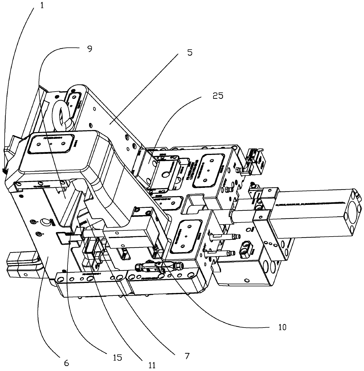 Vehicle filter outer shell core pulling mechanism