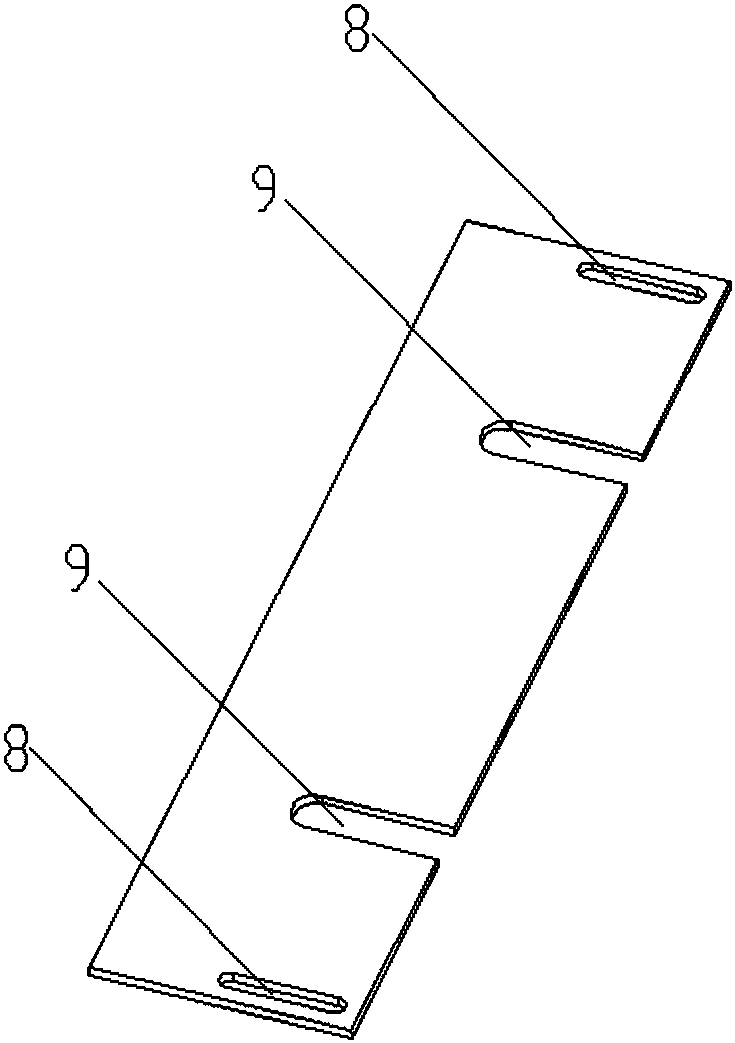 Cutting blanking assisting device for thin and long plates