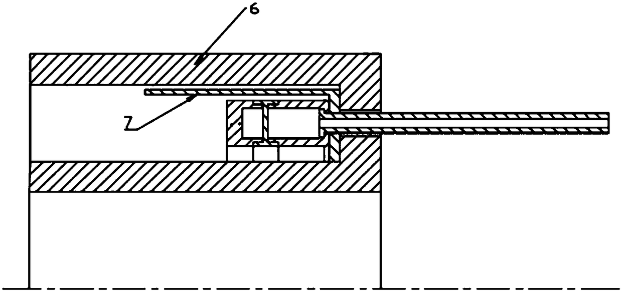 Rotational flow gas outlet structure for magnetic focusing hall thruster