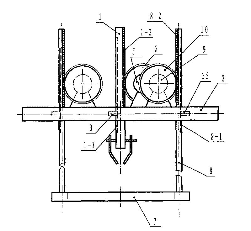 Production method and control device for developing single crystal bar in square column body