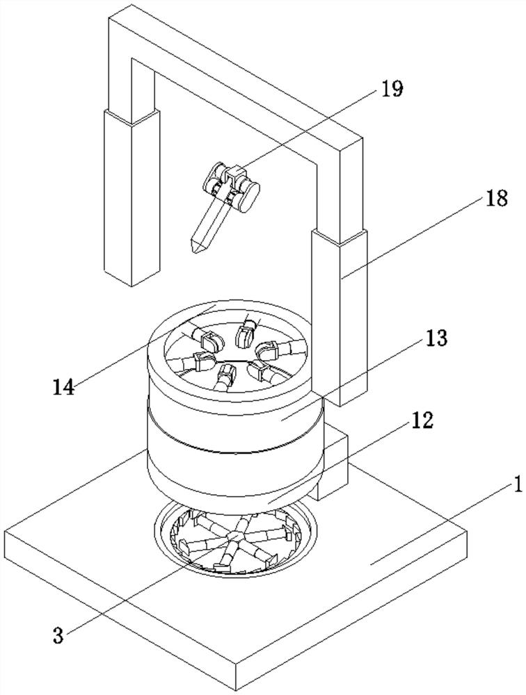 Dispensing machine for producing and processing air filter