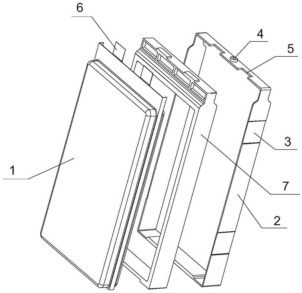 Soft package battery cell module and fabrication method thereof