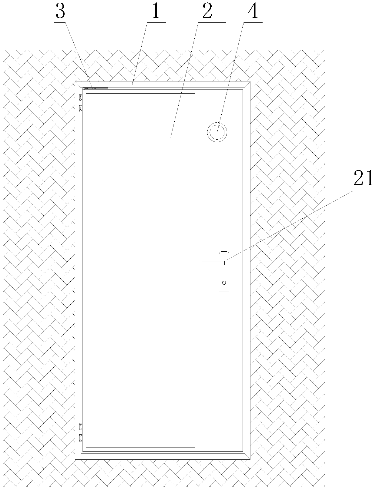 Safety door capable of automatically opening during fire and method