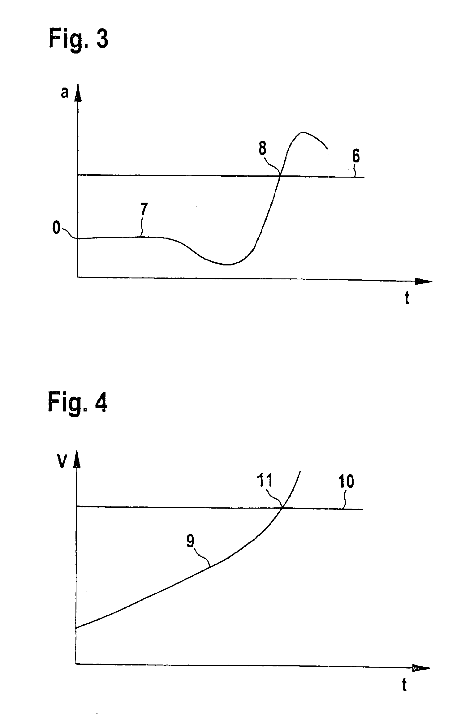 System for sensing a head-on collision in a motor vehicle