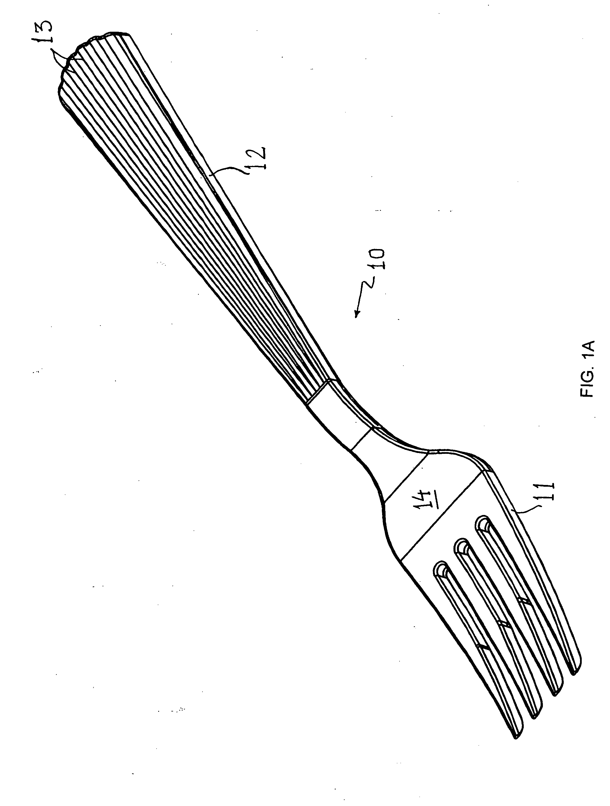 Metallized cutlery and tableware and method therefor