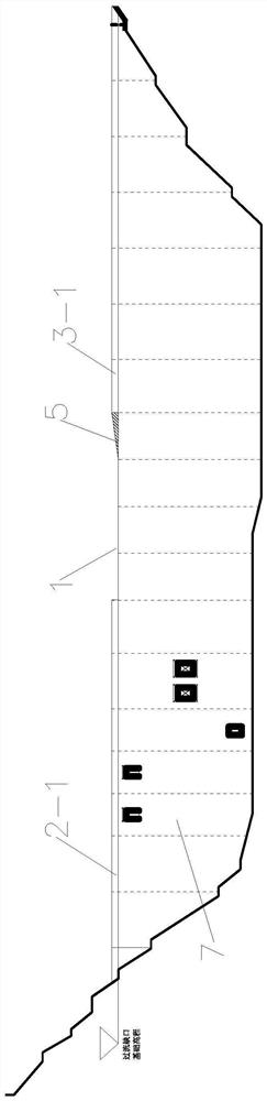 A construction method for rapid silo-type roller compacted concrete dam with overflow gap concrete