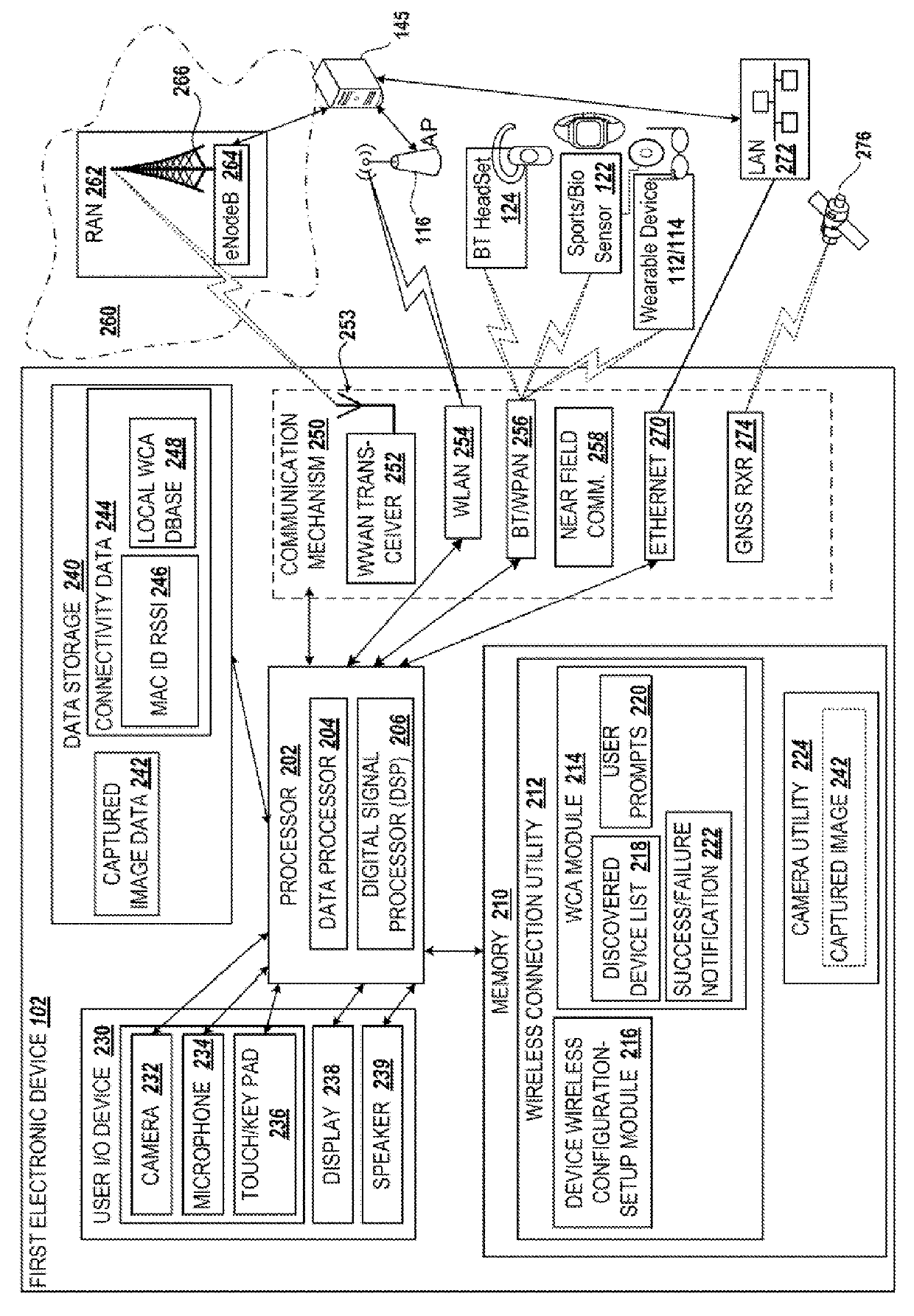 Connecting wireless devices using visual image capture and processing