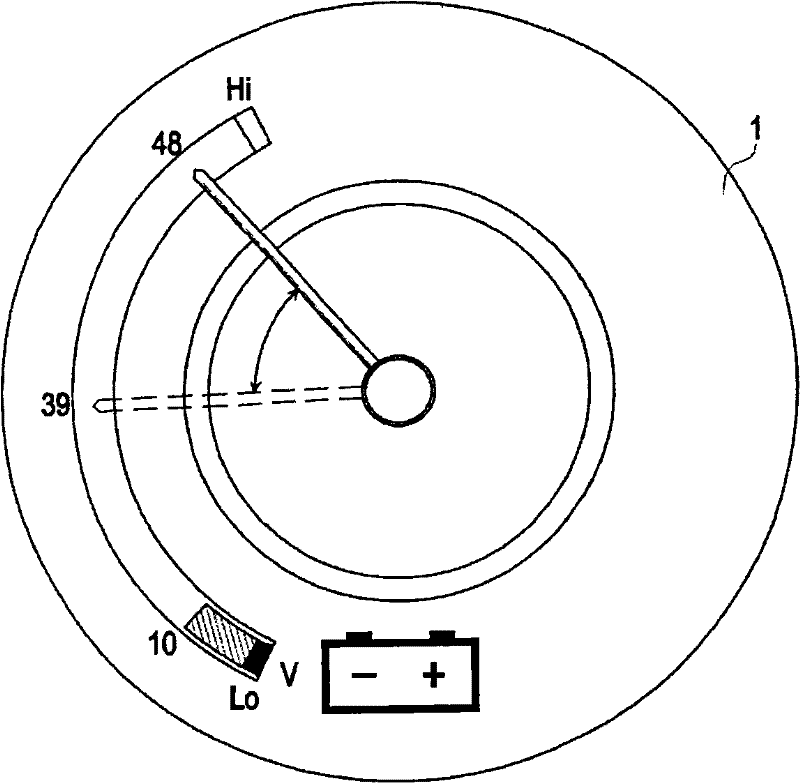 Residual power display system and residual power display method for electric vehicle