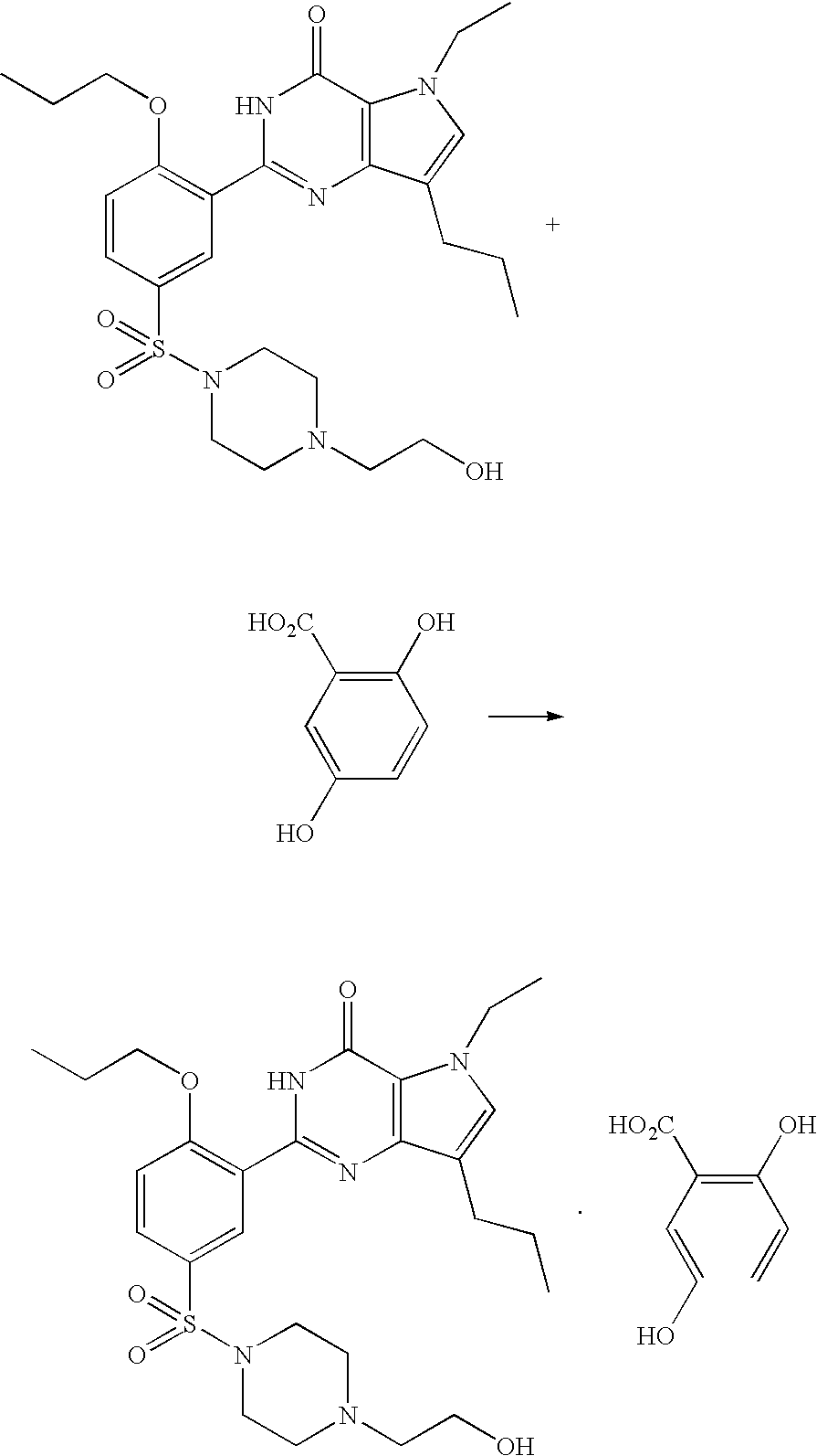 Salts of pyrrolopyrimidinone derivatives and process for preparing the same