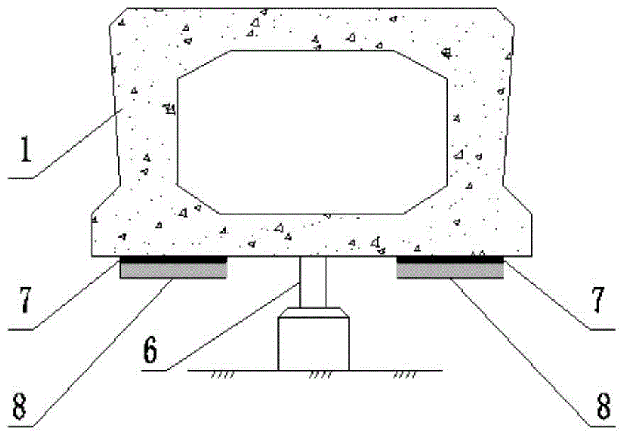 Simply supported hollow plate girder bending resistance reinforcement method