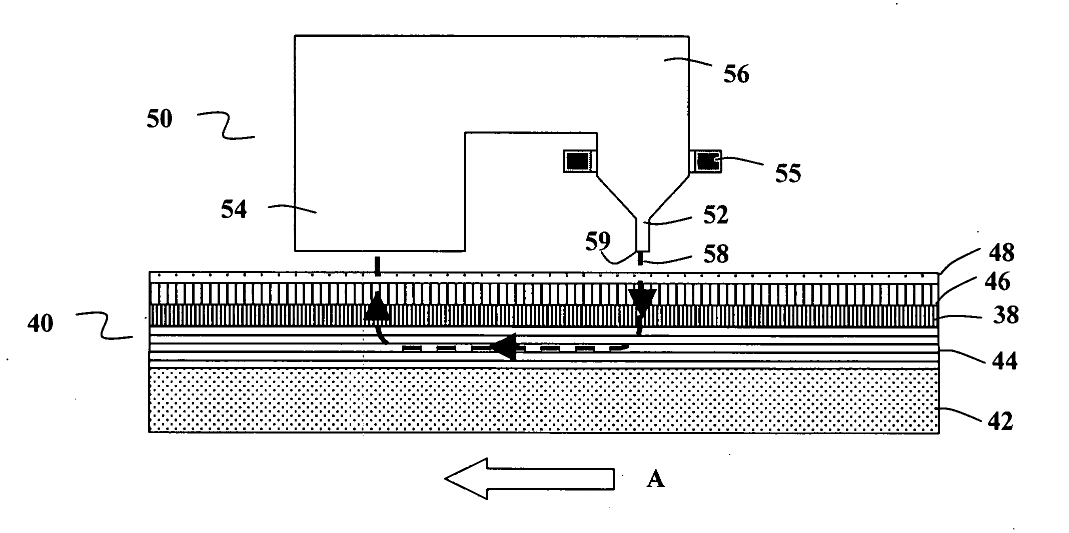 Composite magnetic recording structure having a metamagnetic layer with field induced transition to ferromagnetic state