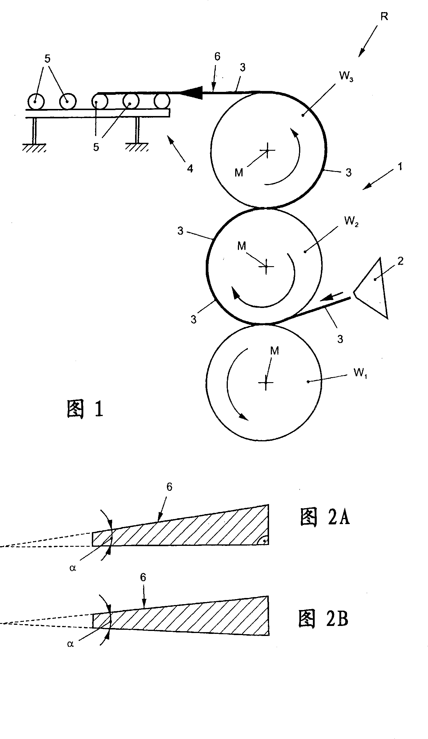 Method and device for the production of plates of thermoplastically extruded synthetic materials