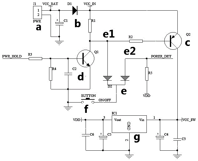 Embedded system power switch control circuit