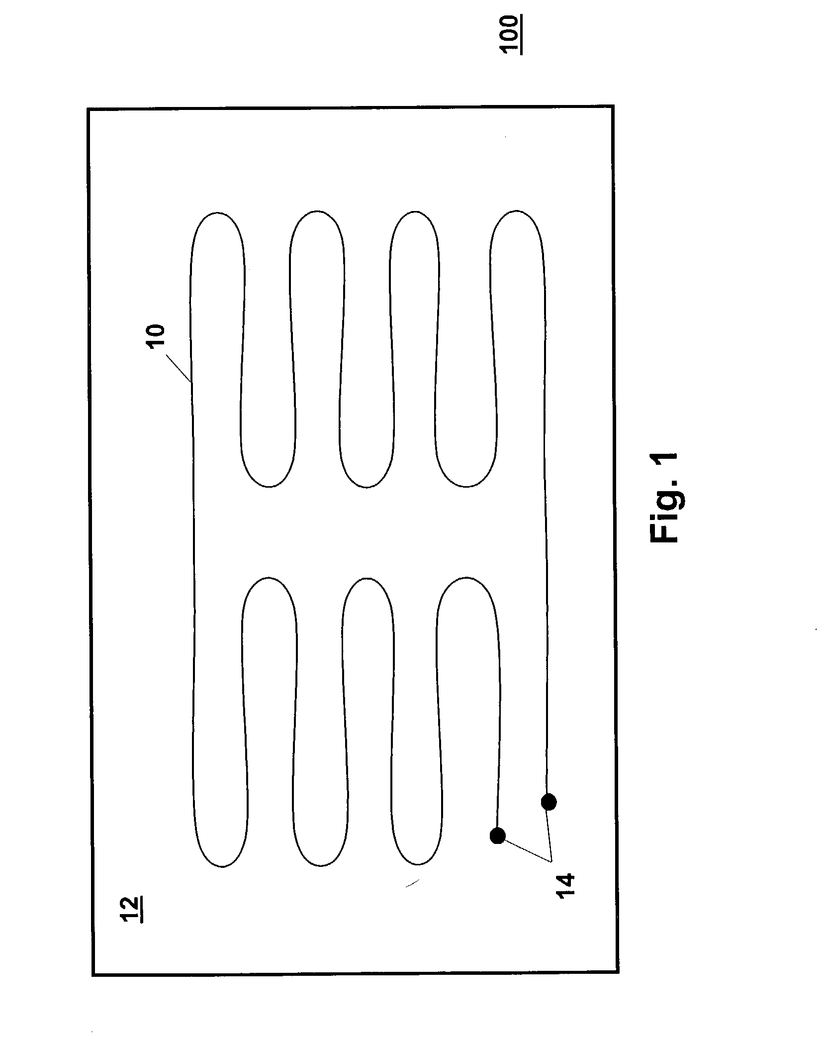 Polymer-encapsulated heating elements for controlling the temperature of an aircraft compartment