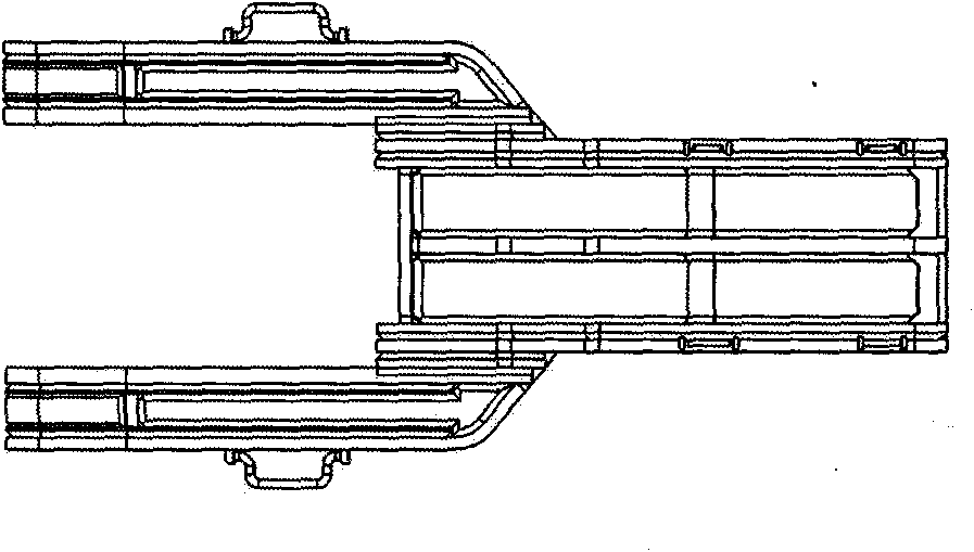 Filling supporting partition board bracket