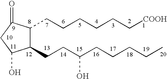 Stabilized prostaglandin E composition