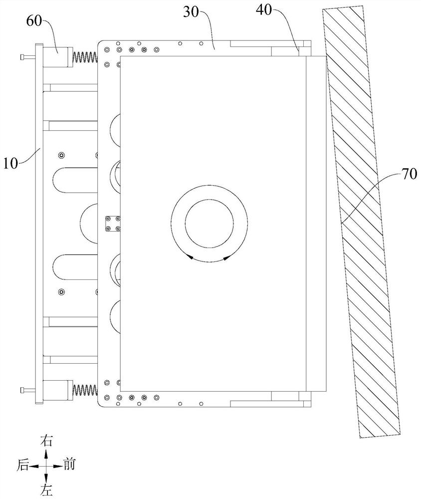 Sticking mechanism of wallpaper laying robot and wallpaper laying robot