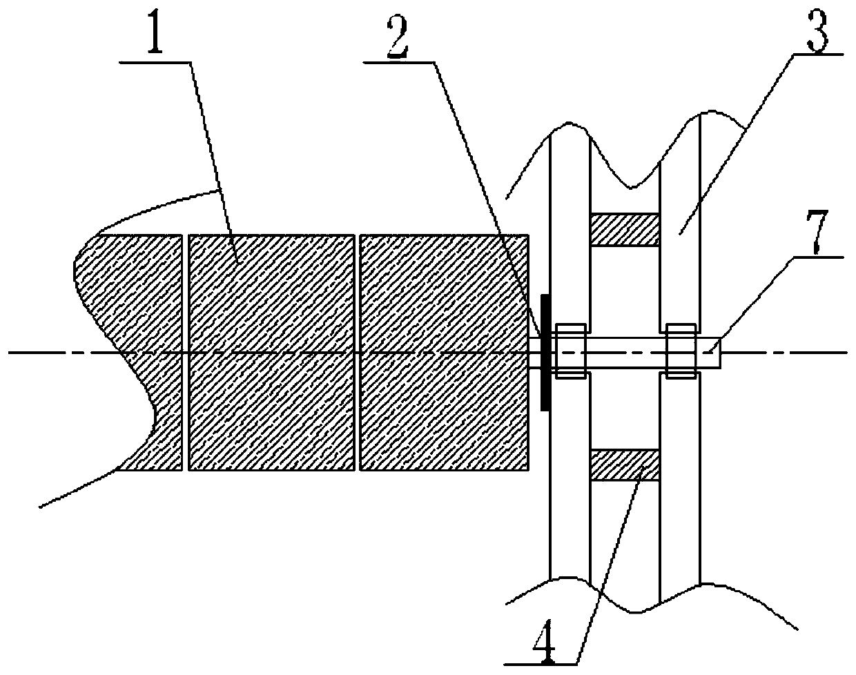 Track for row-crossing cleaning of flat single-axis tracking system, cleaning system and method