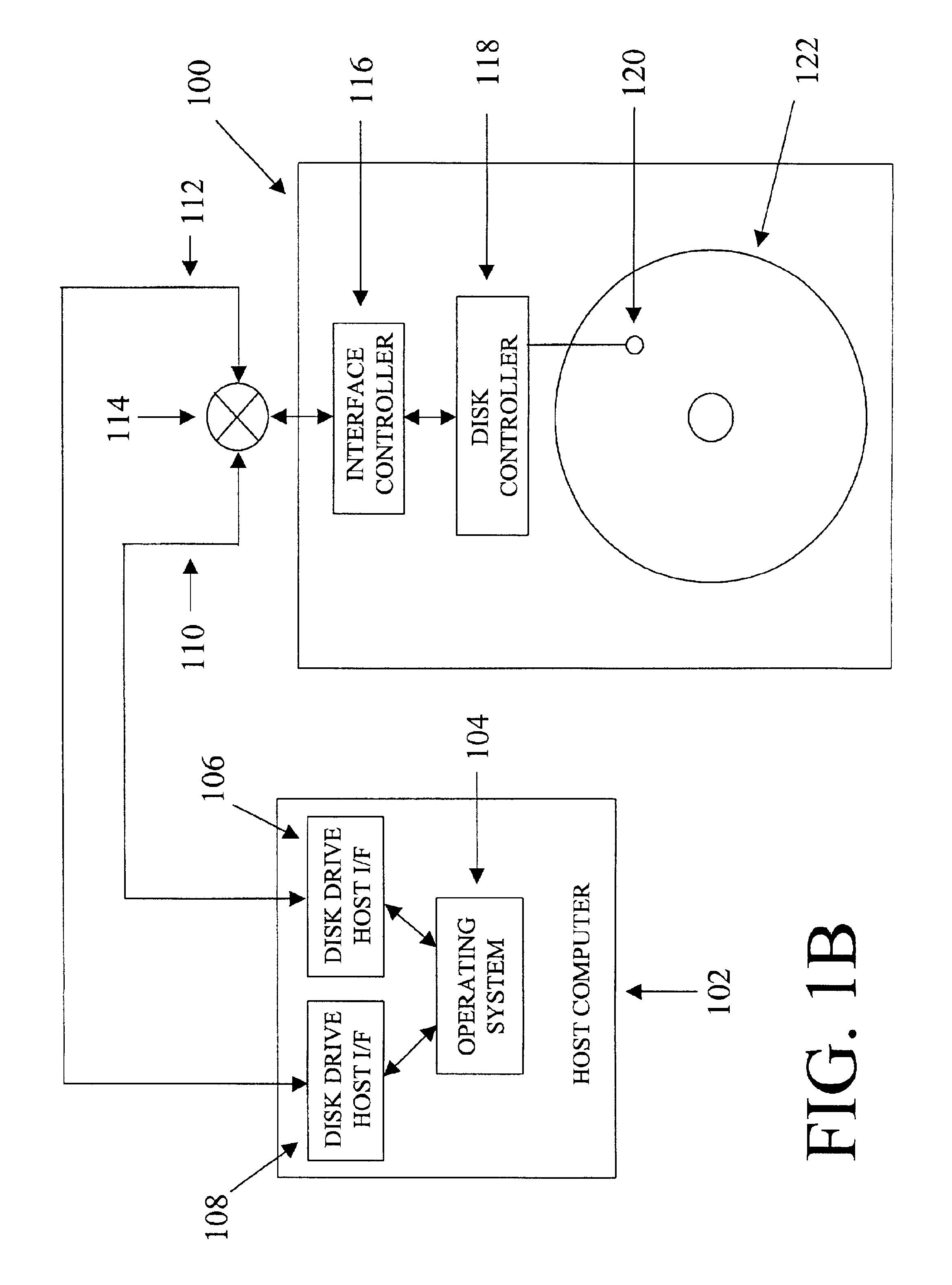 System and method for fail-over switching in a disk storage medium