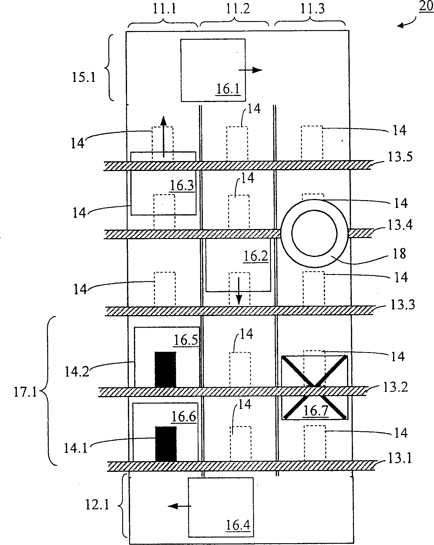 Elevator installation with individually movable elevator cars and method for operating such an elevator installation