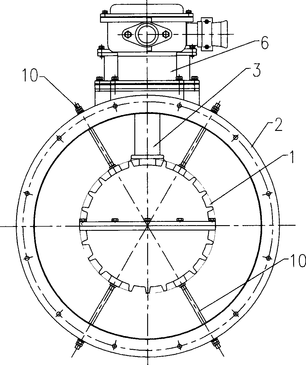 Combined speed regulating device for frequency changer of mine ventilator