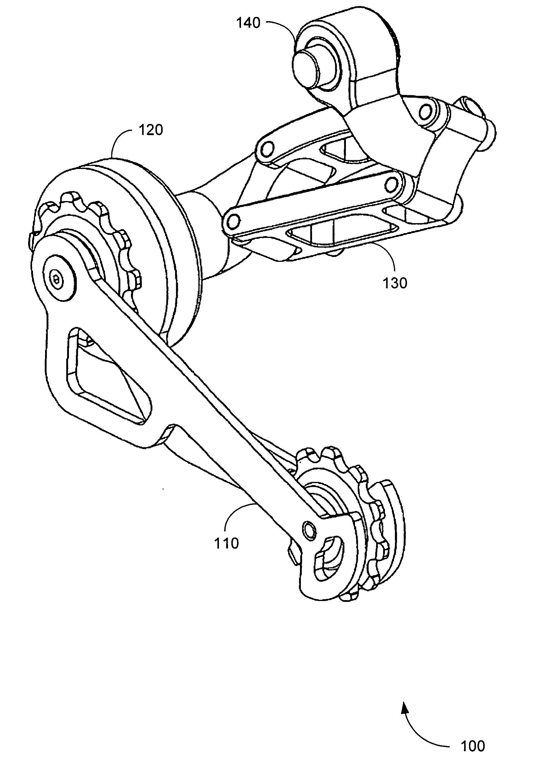 Fluid dampening chain tensioning device