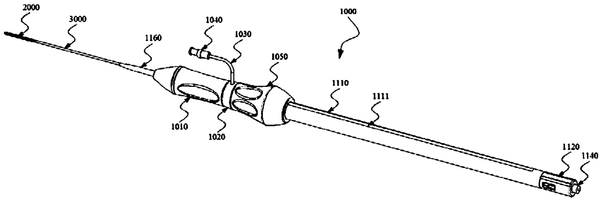 A catheter handle for an implant delivery system