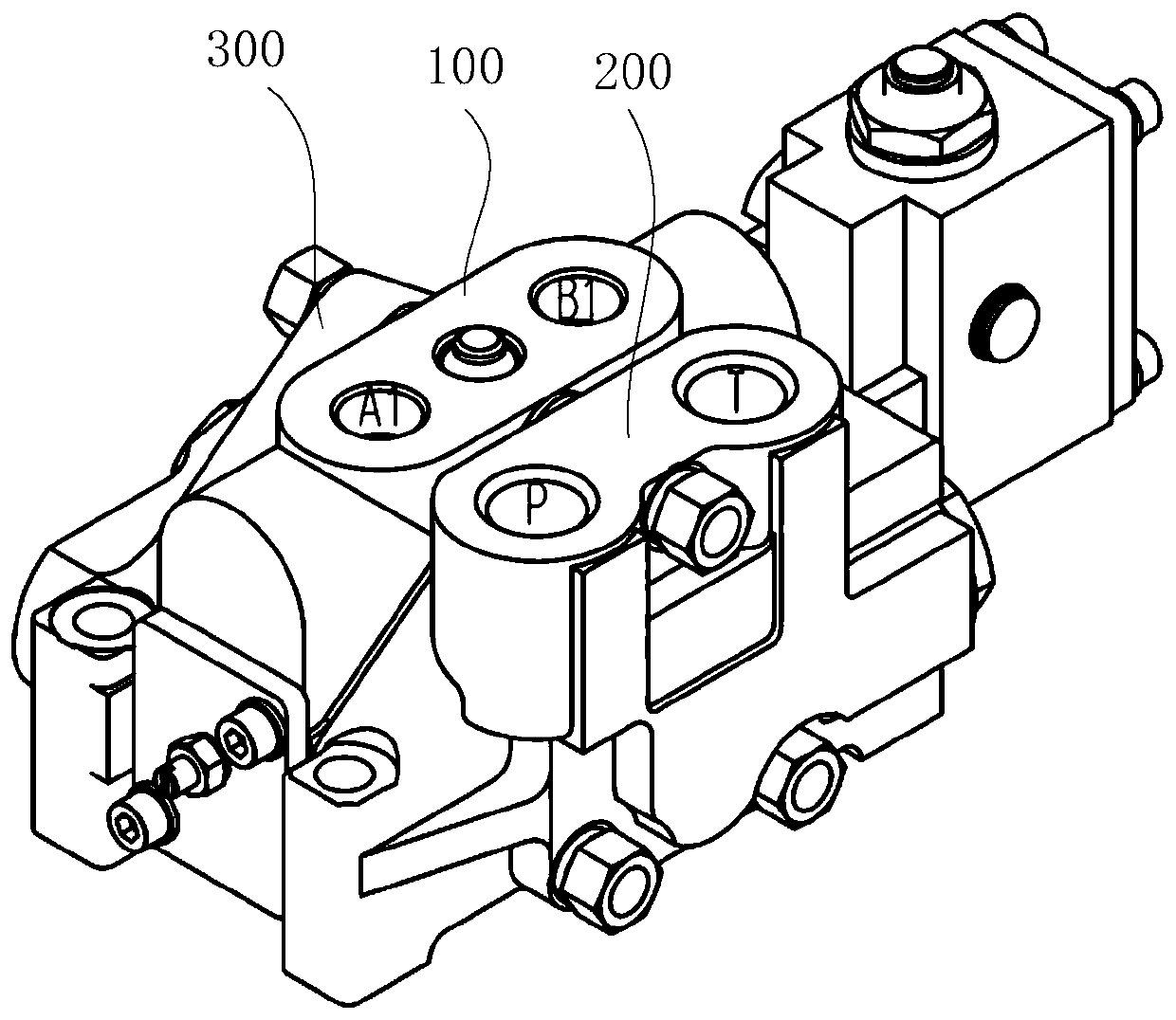 Oil port pressure adjustable reversing valve and valve block for hydraulic steering system