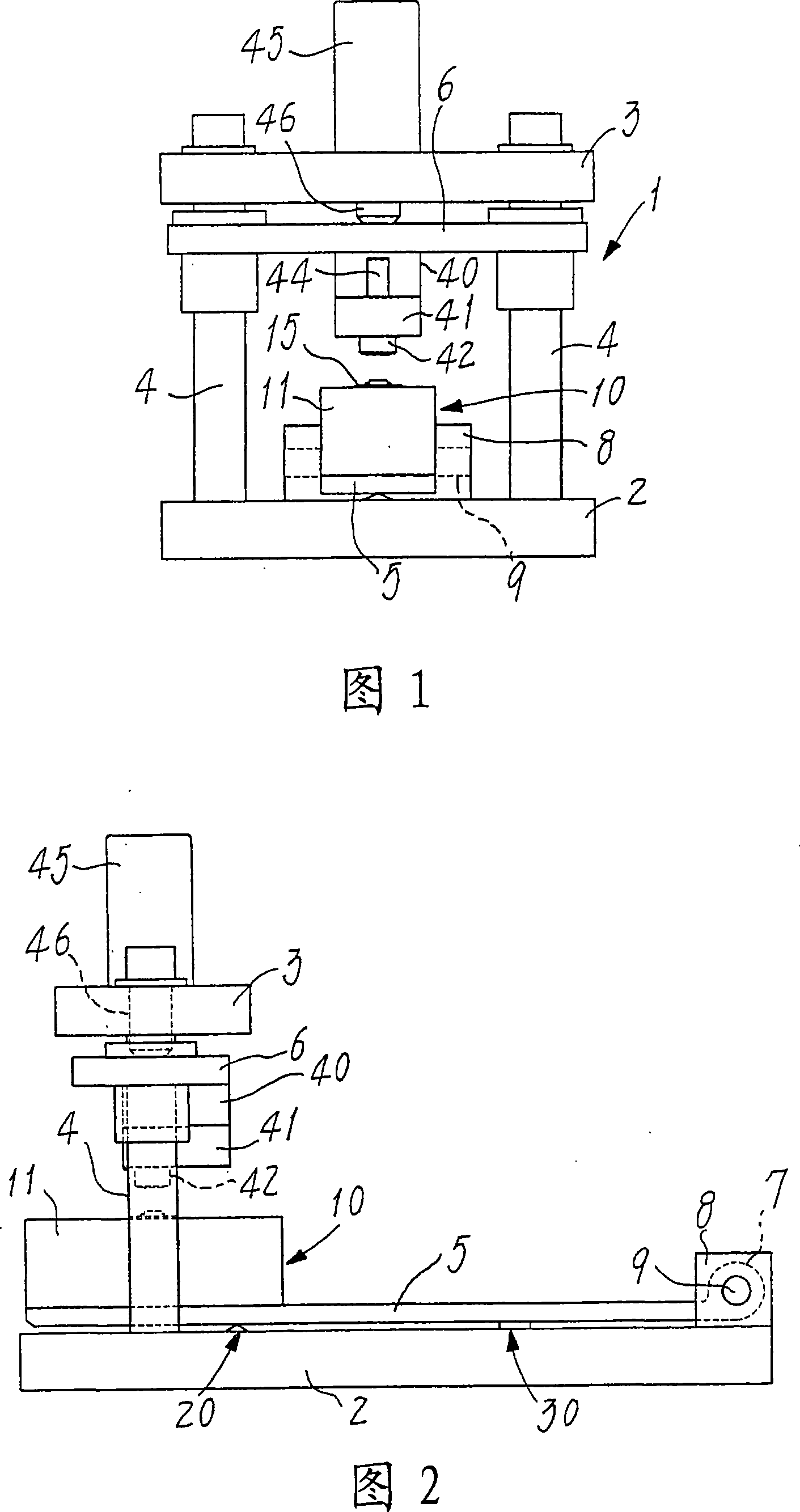 Press for attaching nuts to pipes