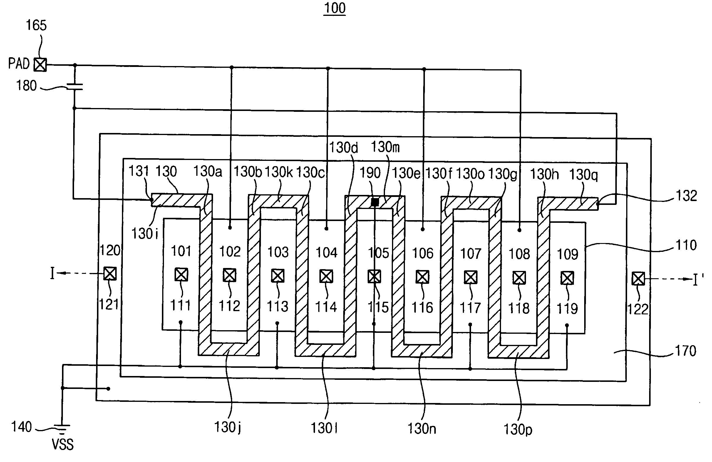 Transistor with EOS protection and ESD protection circuit including the same