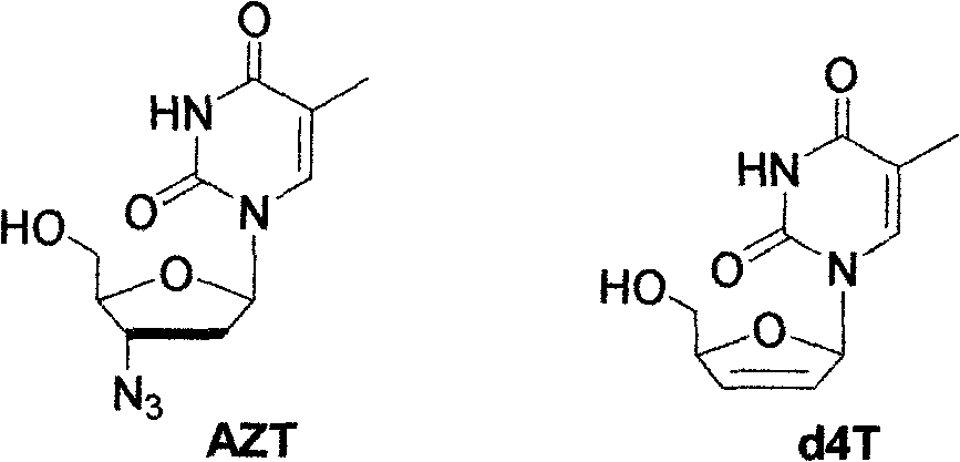 5-substituted pyrimidine nucleoside-thiazolinone hybrid with anti-HIV activity and preparation method thereof