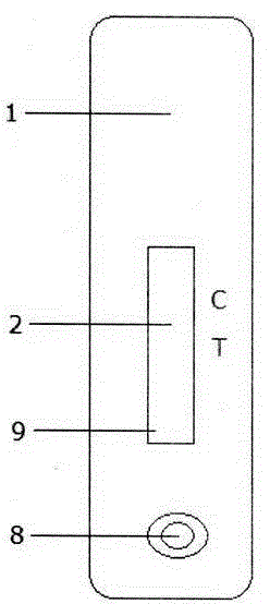 Test paper card for quickly detecting residues of fluoroquinolones and preparation method of test paper card
