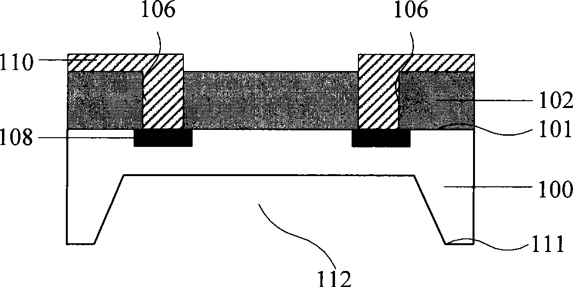 Pressure sensor for micro electro-mechanical system and production method thereof