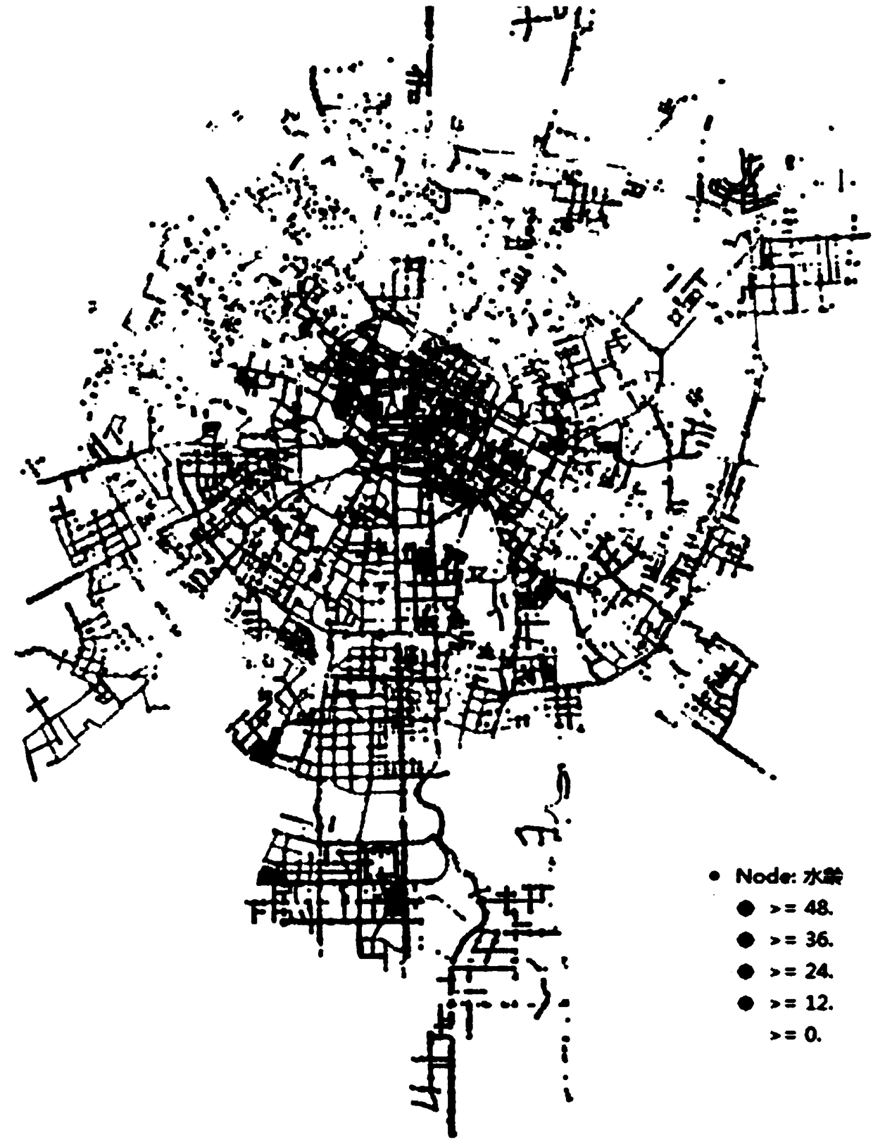 City water supply pipe network-based artificial water quality monitoring point addressing method