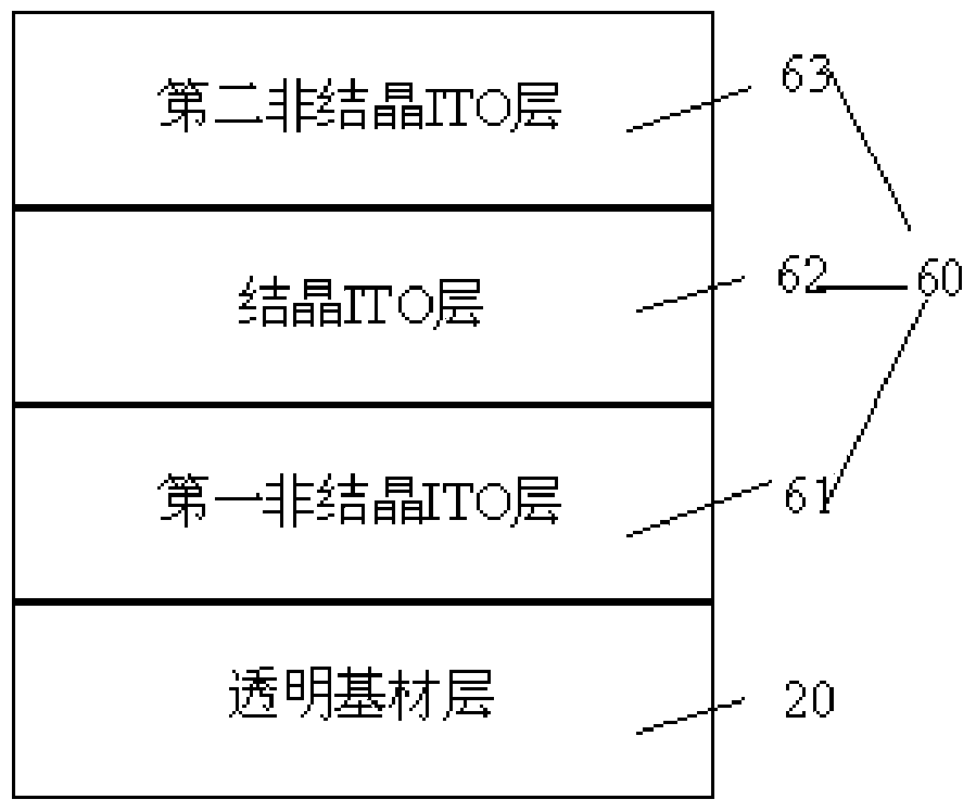 Transparent conductive film and capacitive touch screen containing the same