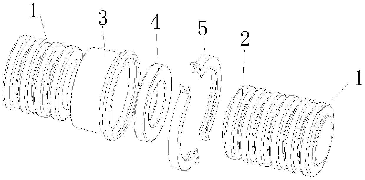 Connecting structure of pipe assembly