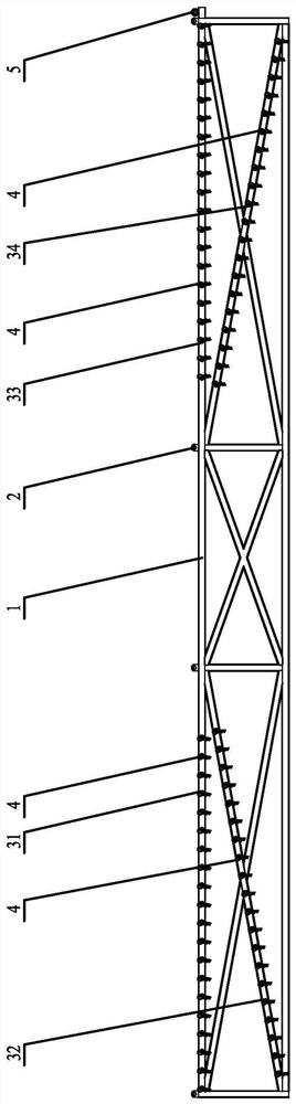 Large-capacity conveyor belt transport packaging structure