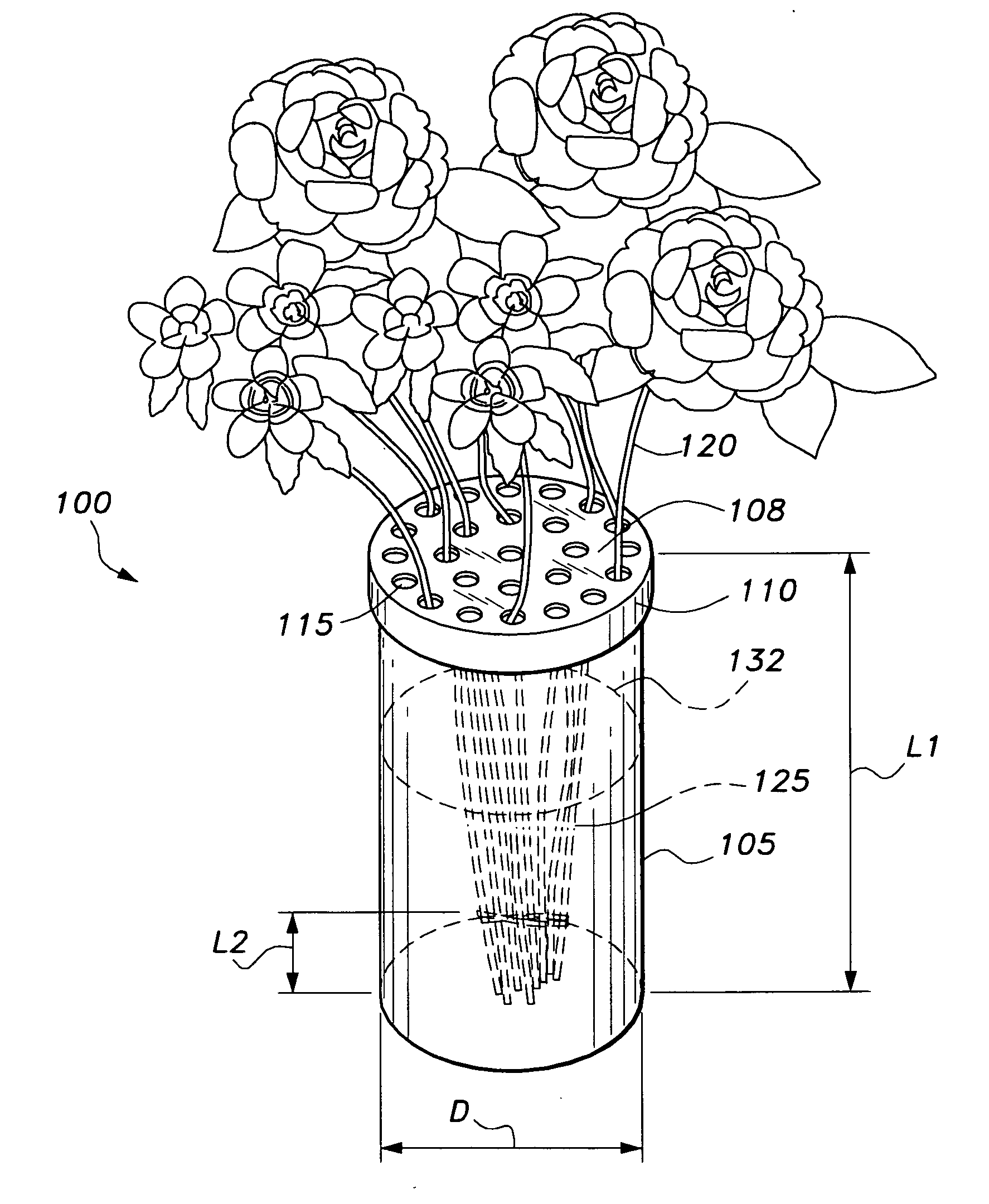 Fresh flower bouquet system