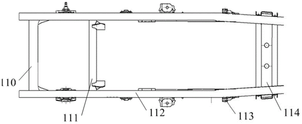 Tractor chassis structure