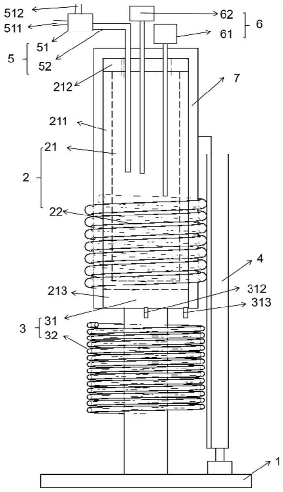 A production device and method for a large-size oxygen-free copper ingot applied to a target