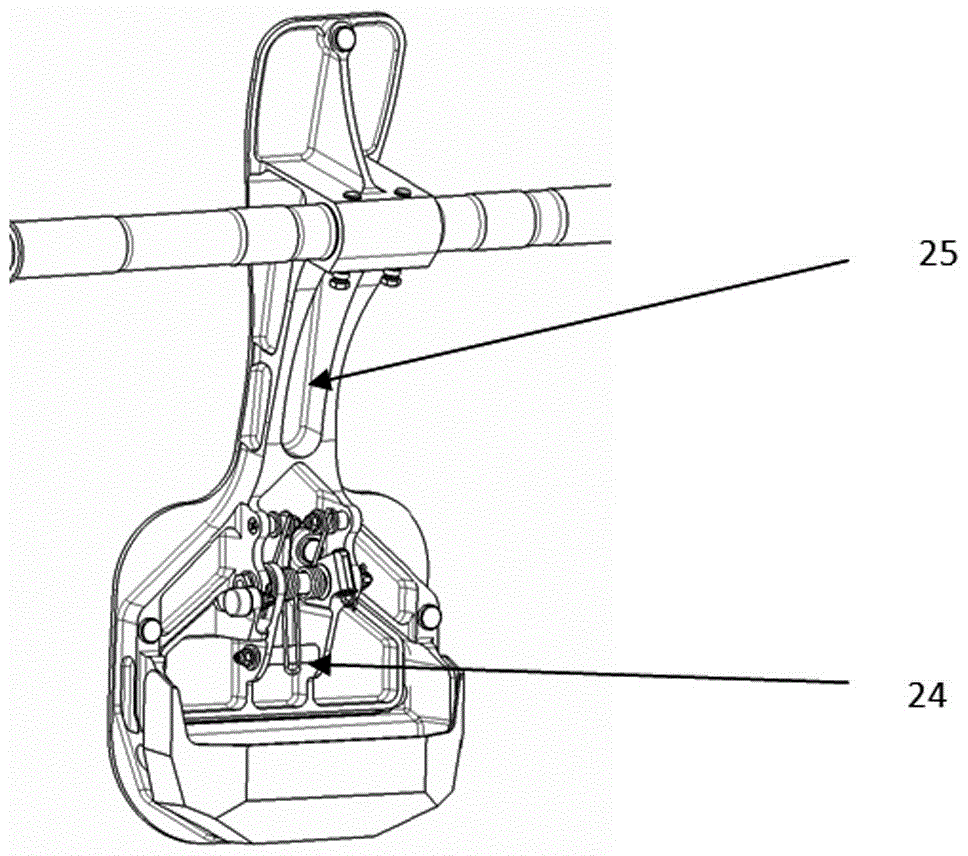 Double-bent-section and semi-blocking type cargo space door of civil airplane