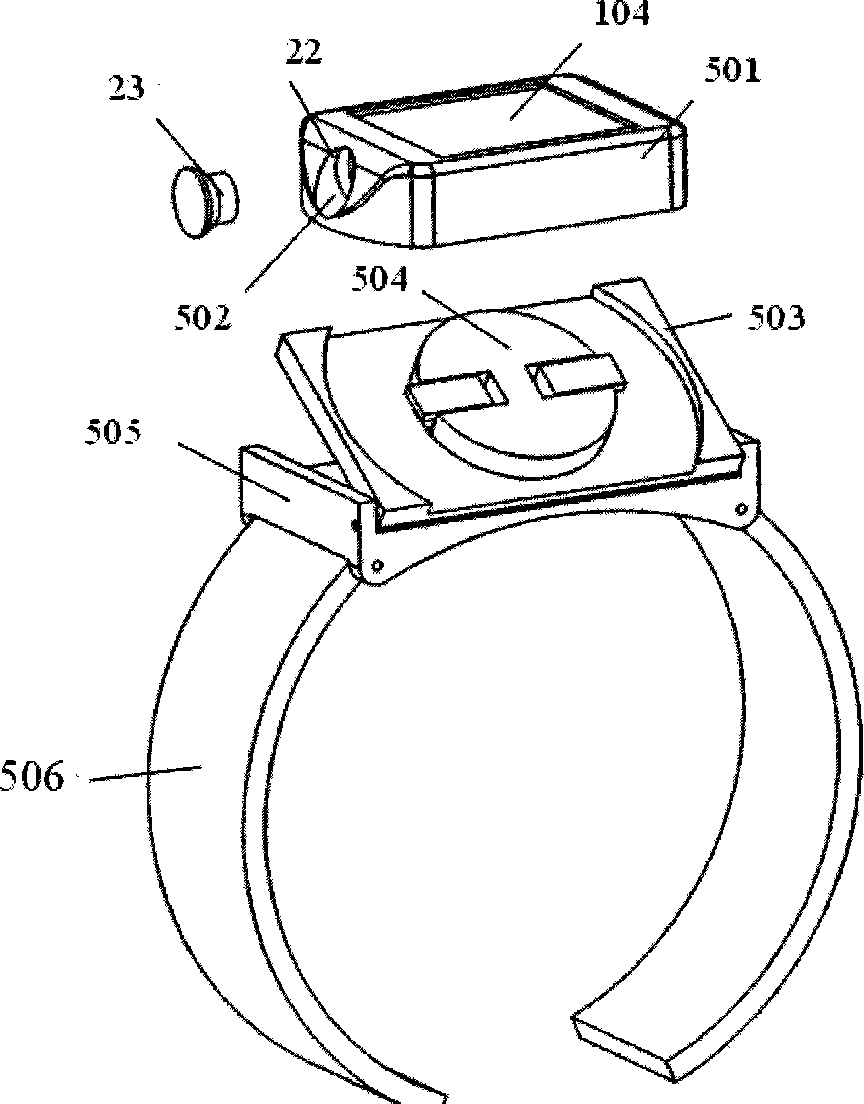 Intelligent wristwatch with replaceable internally-connected lens